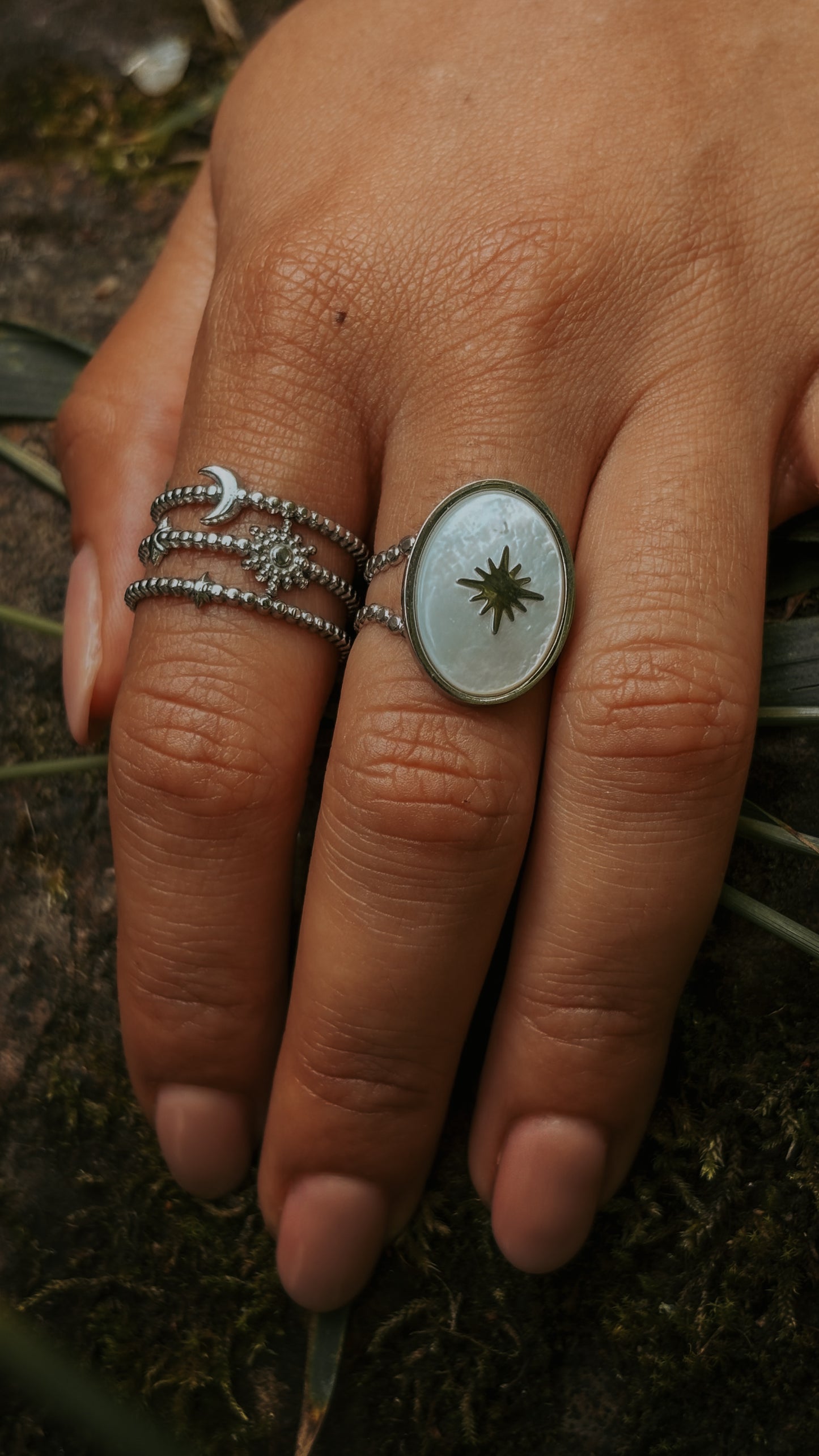 Bague Sakyū argentée